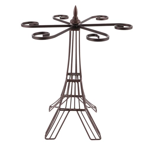 GALPADA Eiffelturm Weinglashalter aus Eisen Dekoratives Tisch weinregal zum Aufhängen von Rotweingläsern Küchen Organizer für Platzsparende Aufbewahrung und Display Zufällige Farbe von GALPADA