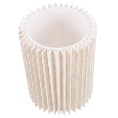 GALPADA Fabric Lampenschirm für Tischlampe Beige Faltdesign Lichtschutz gegen Blendung Weiches Licht für Wohn Schlafzimmer Universeller Lampenschirm aus Stoff GALPADA Fabric Lampenschirm für Tischlampe Beige Faltdesign Lichtschutz gegen Blendung Weiches Licht für Wohn Schlafzimmer Universeller Lampenschirm aus Stoff von GALPADA