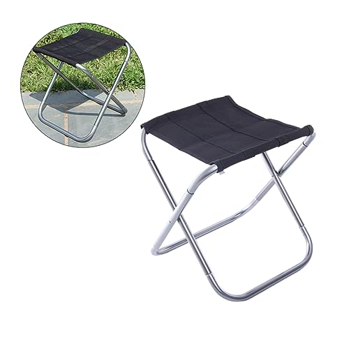 GALPADA Faltbarer Aluminium Campingstuhl Tragbarer Anglerstuhl für Outdoor Aktivitäten Leicht Einfach zu Transportieren für Camping Angeln und Picknick von GALPADA