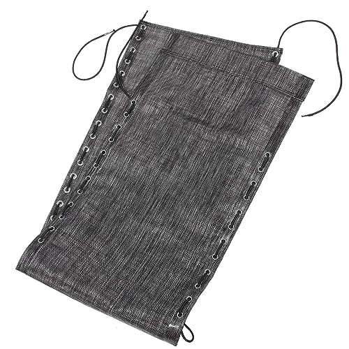 GALPADA Faltbarer Strandstuhl Bezug aus Atmungsaktivem Material mit Seilen Ersatzstoff für Camping und Lounge Stühle Schwarz für Outdoor Aktivitäten von GALPADA