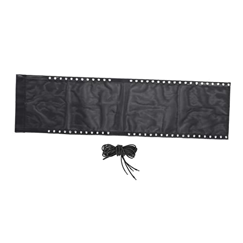 GALPADA Ersatzstoff für Liegestühle 63X17 Zoll Atmungsaktiver Alterungsbeständiger Stuhlbezug für Gartenmöbel Schwarz von GALPADA