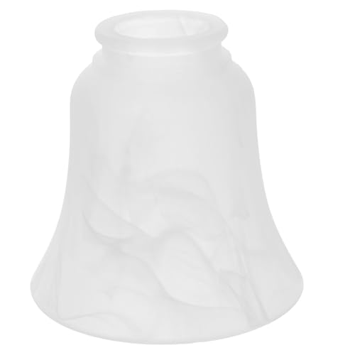 GALPADA Fassung Lampenschirm Mattglas Lampenzubehör Vintage Stil Halbkugelform Ersatz für Wohnzimmer Deckenleuchte und Stehlampe von GALPADA