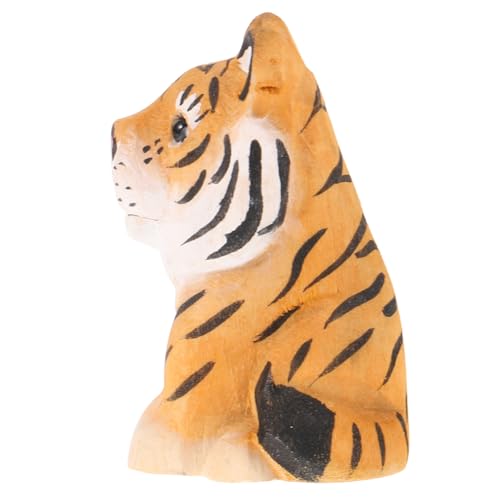 GALPADA Figur Desktop Ornament aus Holz Niedliche Tiger Dekoration für Zuhause und Büro als zur Einweihung Geburtstag oder Besondere Anlässe von GALPADA