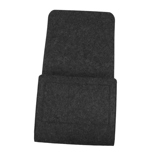 GALPADA Filz Bett Organizer Hängeaufbewahrung Multifunktionale Sofa Aufbewahrungstasche für Schlafzimmer Wohnzimmer Nachttisch Aufbewahrungstasche in Dunkelgrau von GALPADA