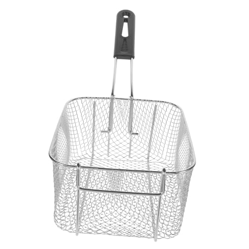GALPADA Frittierkorb mit Feinem Mesh Großer Kapazität Langlebig und Rostfrei für Frittieren von Lebensmitteln Geeignet für Elektrische Fritteusen und Küchengebrauch von GALPADA