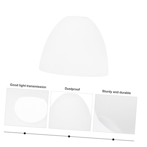 GALPADA Frostglas Lampenschirm Schraubfassung Deckenleuchte Abdeckung Langlebiger Einfacher Aufbau Mattiertes Chic für Wohnzimmer Schlafzimmer Esszimmer Praktische Ersatzlampenabdeckung von GALPADA