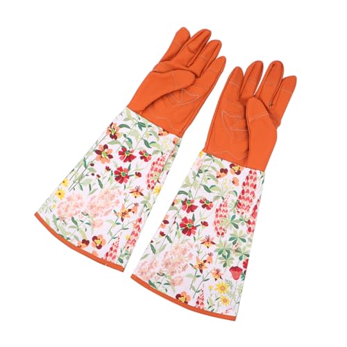 GALPADA Gartenhandschuhe mit Langem Ärmel Langlebige Schützende Garten Mitts Atmungsaktiv Flexibel Extra Langer Schutz für Hände und Unterarme bei Gartenarbeit Braun mit GALPADA Gartenhandschuhe mit Langem Ärmel Langlebige Schützende Garten Mitts Atmungsaktiv Flexibel Extra Langer Schutz für Hände und Unterarme bei Gartenarbeit Braun mit von GALPADA