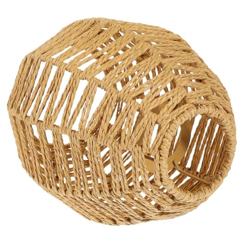 GALPADA Geflochtener Lampenschirm Ersatz Tischlampe Lampenschirm aus Papier und Metall Khaki Farbe Woven Design für Pendelleuchte und Wohnraumdekoration GALPADA Geflochtener Lampenschirm Ersatz Tischlampe Lampenschirm aus Papier und Metall Khaki Farbe Woven Design für Pendelleuchte und Wohnraumdekoration von GALPADA