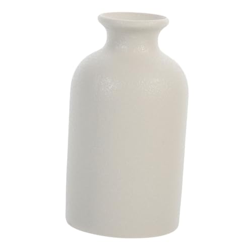 GALPADA Vintage-blumenvase Aus Mattierter Keramik Für Blumenstrauß Oder Trockenblumen Dekorative Tischvase Im Bauernhaus-Stil Arrangementbehälter Für Zuhause Oder Büro von GALPADA
