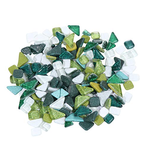 GALPADA Glitzernde Kristallstein Mosaiksteine Grün Weiß Unregelmäßige DIY Materialien für Kreative Dekoration Langlebig Hitze und Feuchtigkeitsbeständig für Kunstprojekte GALPADA Glitzernde Kristallstein Mosaiksteine Grün Weiß Unregelmäßige DIY Materialien für Kreative Dekoration Langlebig Hitze und Feuchtigkeitsbeständig für Kunstprojekte von GALPADA