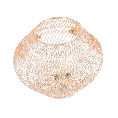 GALPADA Goldener Retro Metall Lampenschirm Hängelampe mit Hohlmuster Langlebiger Eisen Lampenschirm Ersatz für Kronleuchter und Tischlampen Stilvolle Lichtabdeckung GALPADA Goldener Retro Metall Lampenschirm Hängelampe mit Hohlmuster Langlebiger Eisen Lampenschirm Ersatz für Kronleuchter und Tischlampen Stilvolle Lichtabdeckung von GALPADA
