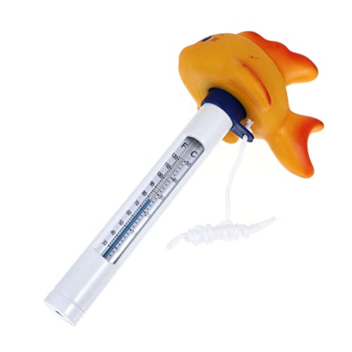 GALPADA Goldfisch Poolthermometer Schwimmendes Wasserthermometer für Präzise Temperaturmessung für Schwimmbäder Teiche und Badewannen Kinderfreundliches Design von GALPADA