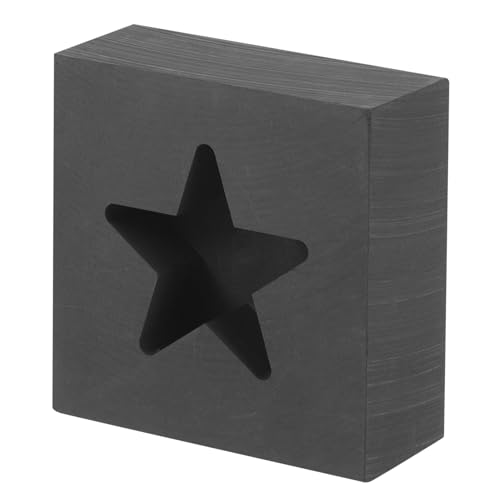 GALPADA Graphit Gussform Fünfspitz Sternform Schmelzform für Metallgießen DIY Kleine Volumen Schmelzen Metall Raffinieren von GALPADA