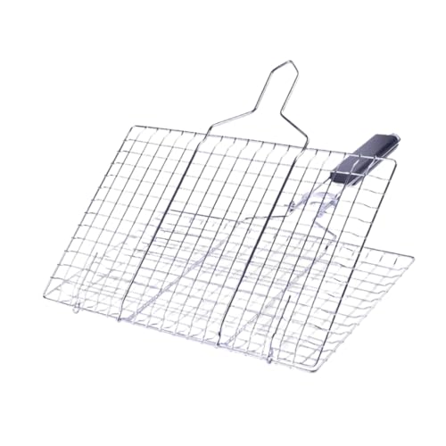 GALPADA Grillnetz Abnehmbar Faltbar Dickes Grillgitter Ersatz BBQ Grillrost für Gasgrill und Holzkohlegrill Outdoor Picknick Gleichmäßiges Grillen Langlebig und Leicht zu Reinigen von GALPADA