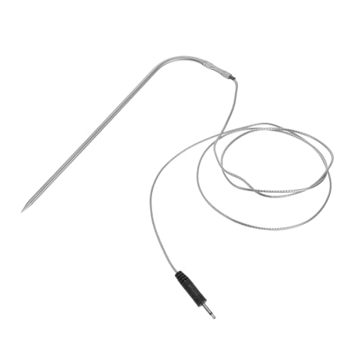 GALPADA Grillthermometer Sonde Clip Edelstahl Temperaturfühler Halter für Bbq Gasgrill Fleischpräzises Messen Einfache Bedienung Sicheres Kochen Küchenzubehör von GALPADA