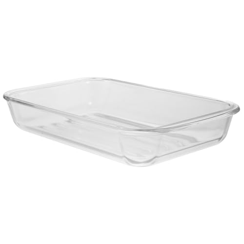 GALPADA Große Hitzebeständige Glas Backform Temperiertes Glas Mikrowellen und Ofenfest Multifunktionale Haushalts Backschale für Grill Party Haushalt und Gastronomie GALPADA Große Hitzebeständige Glas Backform Temperiertes Glas Mikrowellen und Ofenfest Multifunktionale Haushalts Backschale für Grill Party Haushalt und Gastronomie von GALPADA