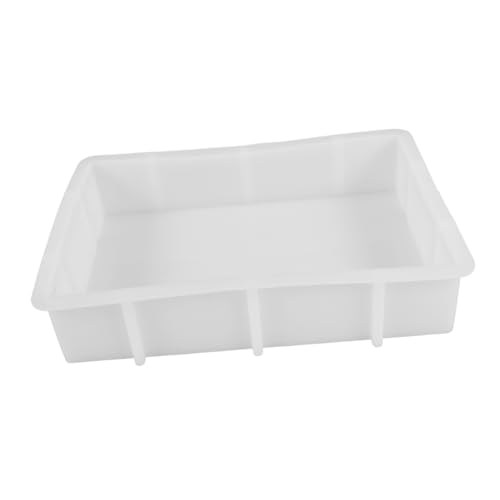 GALPADA Großes Rechteckiges Silikonform Epoxidharzform für DIY Blumenhaltbarkeit Tiefes Tray Resin Gießform Langlebiges Leicht zu Reinigendes Silikon für Kreative Bastelprojekte von GALPADA