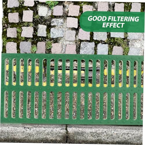 GALPADA Grüner Kunststoff Abflussgitter Trench Drain Kanalabdeckung Belastbar für Außenbereich und Elektrofahrzeuge Langlebiger Professioneller Entwässerungsrost mit Einfacher von GALPADA