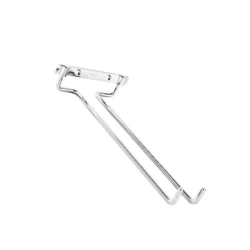 GALPADA Hängendes Weinglasregal aus Reihiger Gläserhalter für Weinbecher Wandmontage Silberfarbenes Design für Bar und Zuhause und Stilvolles von GALPADA