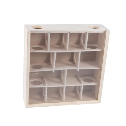 GALPADA Hamster Holz Labyrinth mit Glasabdeckung Kleintier Tunnel Spielspaß für Hamster Maus Natürliches Kauspielzeug für Kleine Nagetiere für Hamsterkäfig und Beschäftigung GALPADA Hamster Holz Labyrinth mit Glasabdeckung Kleintier Tunnel Spielspaß für Hamster Maus Natürliches Kauspielzeug für Kleine Nagetiere für Hamsterkäfig und Beschäftigung von GALPADA