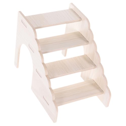 GALPADA Hamster Holz Leiter Natürliche Kletterleiter für Kleintiere Meerschweinchen Käfig Zubehör Robust Sicher Langlebig für Hamster Sittiche und Kleine Nager von GALPADA