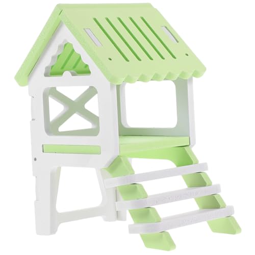 GALPADA Hamster Nest Attic Tower aus Umweltfreundlichem Material Kleines Hamsterhaus für Zwerghamster und Syrische Hamster Komfortabler Rückzugsort Geeignet für Nagerkäfige Grünes Design GALPADA Hamster Nest Attic Tower aus Umweltfreundlichem Material Kleines Hamsterhaus für Zwerghamster und Syrische Hamster Komfortabler Rückzugsort Geeignet für Nagerkäfige Grünes Design von GALPADA