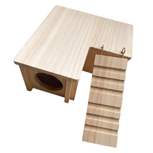 GALPADA Hamsterhaus aus Hochwertigem Holz Langlebiges Versteck für Hamster Meerschweinchen Ratten und Kleintiere Fördert Nestbau und Kauinstinkt Sicherer Rückzugsort für Kleinen Haustiere GALPADA Hamsterhaus aus Hochwertigem Holz Langlebiges Versteck für Hamster Meerschweinchen Ratten und Kleintiere Fördert Nestbau und Kauinstinkt Sicherer Rückzugsort für Kleinen Haustiere von GALPADA