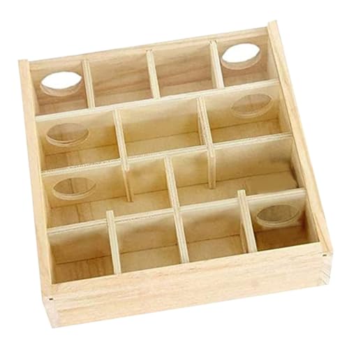 GALPADA Hamsterlabyrinth aus Holz für Kleine Haustiere Mehrgitter Maze für Hamster Chinchillas und Ratten Stärkung Gesundheit und Beschäftigung von GALPADA