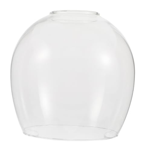 GALPADA Handgefertigter Glas Lampenschirm aus Hochborosilikatklarem Glas Hitzebeständig Sanfte Lichtstreuung Ersatz für Pendelleuchten Wandlampen und Deckenleuchten Diy Lampenschirm von GALPADA