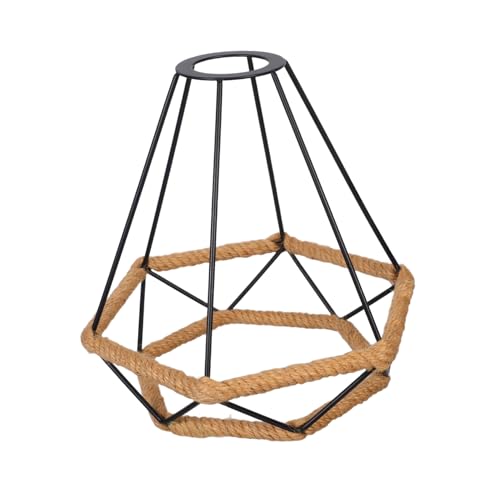 GALPADA Handgefertigter Lampenschirm mit Boho Metall-korb Design Vintage Industrie-hängeleuchte Lichtdiffusion für Flur Esszimmer und Schlafzimmer Schwarz GALPADA Handgefertigter Lampenschirm mit Boho Metall-korb Design Vintage Industrie-hängeleuchte Lichtdiffusion für Flur Esszimmer und Schlafzimmer Schwarz von GALPADA