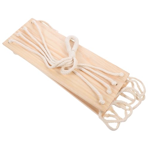 GALPADA Handgefertigtes Zweistöckiges Baumwollseil Wandregal Dekoratives Boho Wandhänge Rack Robustes Mehrfach Verwendbares Aufbewahrungsregal für Wohnzimmer Schlafzimmer und Fenster von GALPADA