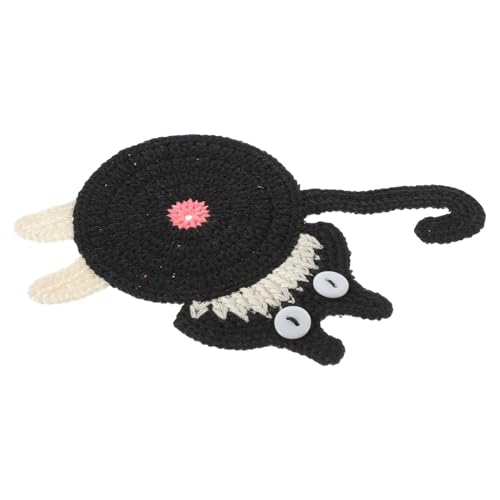 GALPADA Handgestrickter Katzen po Untersetzer Niedlicher Rutschfester Becheruntersetzer Langlebiges Häkel Design Dekorativ für Esstisch und Kaffeetisch für Katzenliebhaber von GALPADA
