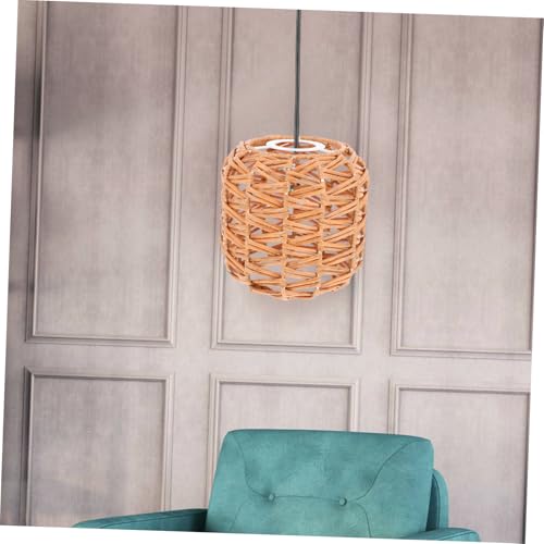 GALPADA Handgewebter Faux rattan Lampenschirm Rustikaler Bulb Guard Langlebiger Widerstandsfähiger Pendelleuchten schirm für Esszimmer Gästehaus Boho Landhausstil Deckenbaldachin Geeignet GALPADA Handgewebter Faux rattan Lampenschirm Rustikaler Bulb Guard Langlebiger Widerstandsfähiger Pendelleuchten schirm für Esszimmer Gästehaus Boho Landhausstil Deckenbaldachin Geeignet von GALPADA