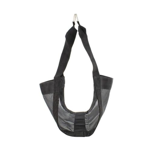 GALPADA Haustier-Spreizer Gewicht Ziegen Name Unterstützung Geschirr atmungsaktive Wadenwiegeschlinge Wadenschlinge Wiegeschlinge für Welpen Heimtierbedarf Mesh-Wiegegurt Nylon Schwarz von GALPADA
