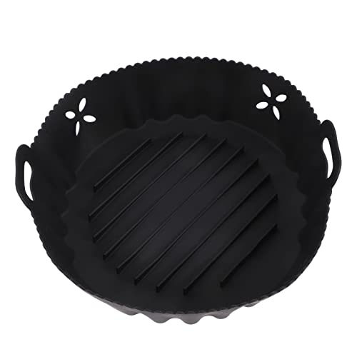 GALPADA Hitzebeständige Silikon Backmatte für Heißluftfritteuse Antihaft Wiederverwendbar Temperaturbeständige Einsatzmatte mit Luftzirkulation für Gleichmäßiges Garen und Einfache von GALPADA