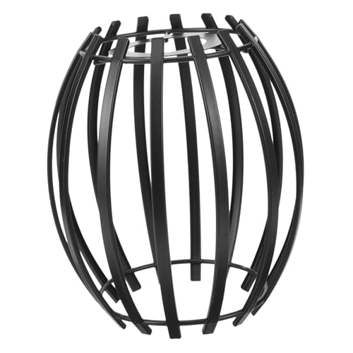 GALPADA Hohler Eckiger Lampenschirm aus Metall Dekorative Pendelleuchte mit Abnehmbarem Lampenschirm Einfache Montage Langlebiger Lichtschutz für Wohnzimmer und Esszimmer von GALPADA