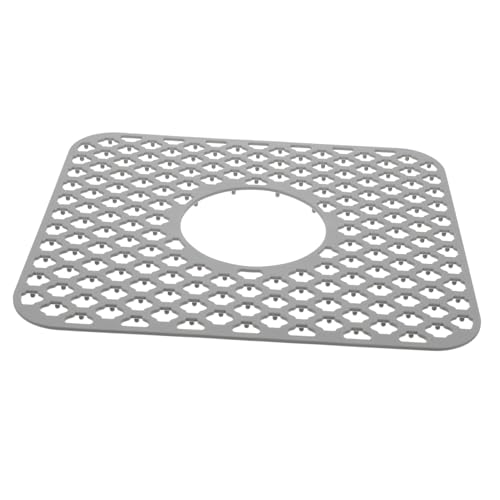 GALPADA Hohlgeformte Rutschfeste Silikon Spülmatte mit Schallisolierung und Abflussfunktion Langlebige Küchenablage mit Mittleren Löchern Multifunktionale Waschbeckenmatte für Geschirr von GALPADA