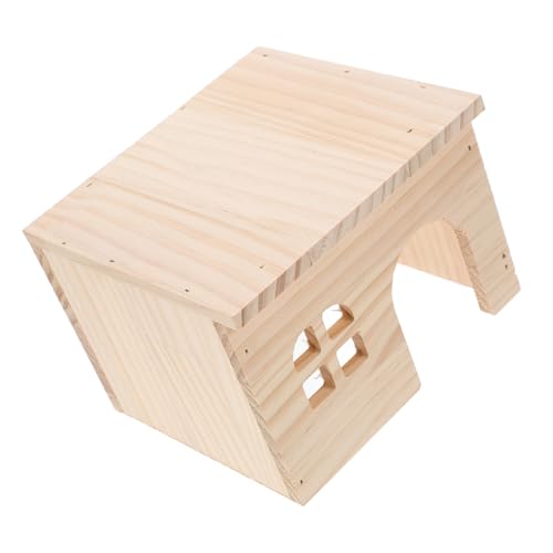 GALPADA Holz Hamsterhaus mit Futter Wasserplattform Multifunktionales Versteck und Spielhaus für Kleintiere Meerschweinchen und Zwerghamster Sicherer Natürlicher Unterschlupf für GALPADA Holz Hamsterhaus mit Futter Wasserplattform Multifunktionales Versteck und Spielhaus für Kleintiere Meerschweinchen und Zwerghamster Sicherer Natürlicher Unterschlupf für von GALPADA