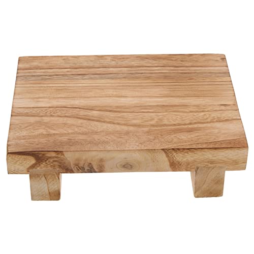 GALPADA Holz Hocker aus Hochwertigem Material Stabiler Stand als Dekorationsstück für Zuhause Geeignet für Pflanzen Kerzen und Seifenspender von GALPADA