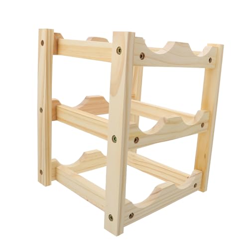 GALPADA Holz Weinregal Flaschen Stabiles Weinlager Gestell in Natürlicher Holzfarbe Platzsparendes Weinaufbewahrungssystem für Küche Bar Esszimmer Geeignet als für Weinliebhaber GALPADA Holz Weinregal Flaschen Stabiles Weinlager Gestell in Natürlicher Holzfarbe Platzsparendes Weinaufbewahrungssystem für Küche Bar Esszimmer Geeignet als für Weinliebhaber von GALPADA