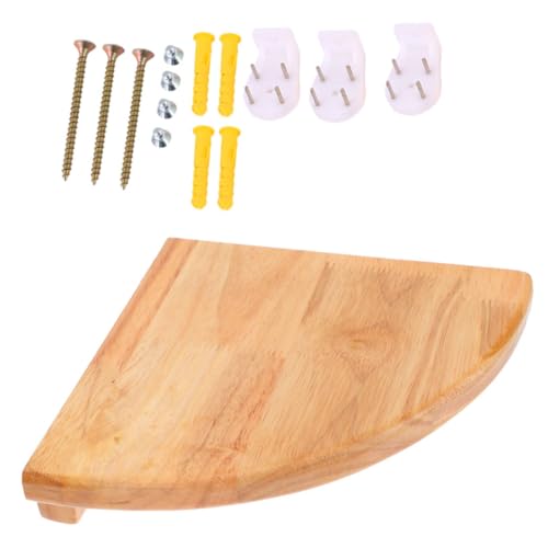 GALPADA Holz eckregal im Fächerdesign Schwebendes Wandregal aus Gummibaumholz Platzsparendes Eckboard mit Schraubenmontage Dekoratives Wandboard für Wohnzimmer Schlafzimmer Büro GALPADA Holz eckregal im Fächerdesign Schwebendes Wandregal aus Gummibaumholz Platzsparendes Eckboard mit Schraubenmontage Dekoratives Wandboard für Wohnzimmer Schlafzimmer Büro von GALPADA