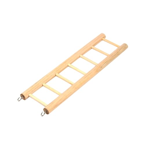 GALPADA Holzleiter Haustier für Vögel und Kleintiere Stufige Kletterleiter für Papagei Hamster Eichhörnchen Rutschfestes Kletterspielzeug und Ruheplatz für Kleine Haustiere von GALPADA