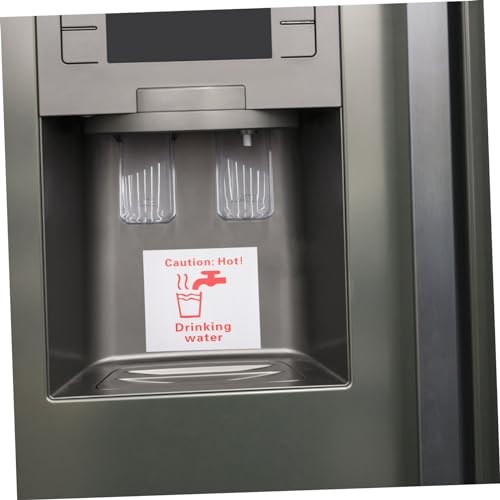 GALPADA Hot Water Safety Sign Selbstklebendes Trinkwasser Warnschild Metall Robust Für Zuhause Büro Vielseitig Gegen Verbrühung von GALPADA