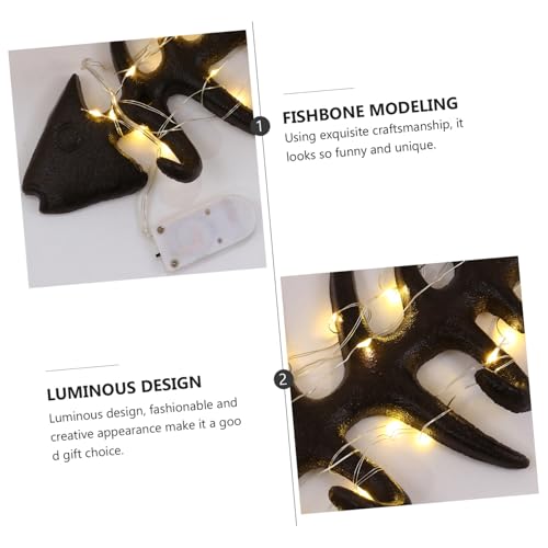 GALPADA Industrie Design Wandhaken mit LED Licht Kreativer Garderobenhaken für Kleidung Platzsparend und Dekorativer Wandaufhänger für Bar von GALPADA