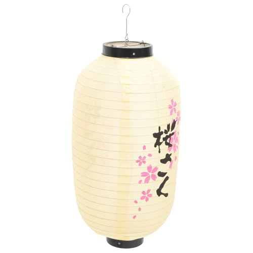 GALPADA Japanische Laterne Kirschblüten Design Hängelaterne für Innen Außen Dekoration Restaurant Festliche Beleuchtung Beige GALPADA Japanische Laterne Kirschblüten Design Hängelaterne für Innen Außen Dekoration Restaurant Festliche Beleuchtung Beige von GALPADA