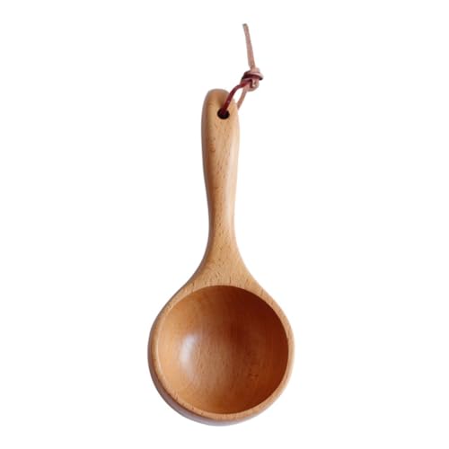 GALPADA Japanischer Wasserschöpflöffel aus Hochwertigem Holz Langlebig und Leicht Vielseitig als Garten Bewässerungslöffel und Haushaltsküchenutensil Ergonomischer Griff Glatte Oberfläche von GALPADA