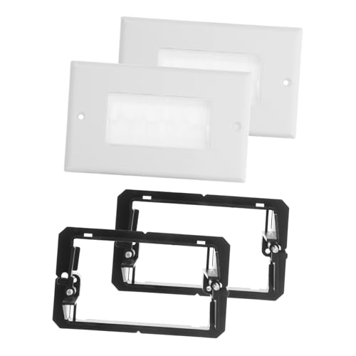 GALPADA Kabeldurchführung Wandplatte Teilig mit Bürstenöffnung Schnelles und Einfaches Kabelmanagement für Büro und Zuhause Modernes Design Weiße Kabeldurchlass Abdeckung GALPADA Kabeldurchführung Wandplatte Teilig mit Bürstenöffnung Schnelles und Einfaches Kabelmanagement für Büro und Zuhause Modernes Design Weiße Kabeldurchlass Abdeckung von GALPADA