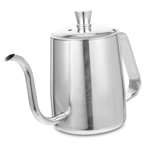 GALPADA Kaffeekanne Verschleißfester Wasserkocher mit Deckel Mini Longspout Handbrüh Kaffeekanne für Zuhause Büro von GALPADA