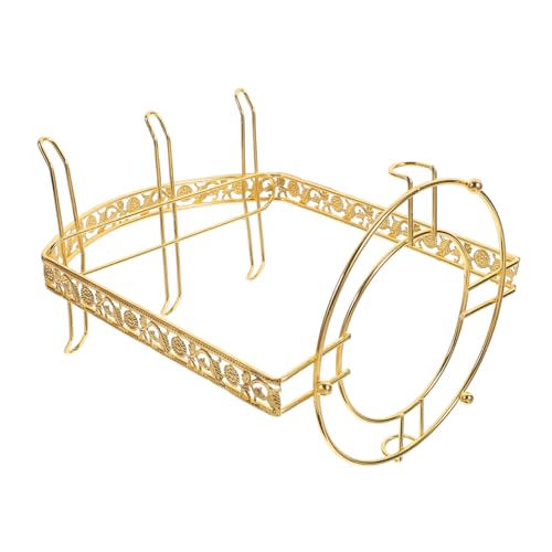 GALPADA Kaffeetassenhalter Goldfarben mit Haken Filigraner Tee Kaffeetassenständer für Theke Mehrstufiges Ablage Abtropfgestell Platzsparender Küchen Bar organizer GALPADA Kaffeetassenhalter Goldfarben mit Haken Filigraner Tee Kaffeetassenständer für Theke Mehrstufiges Ablage Abtropfgestell Platzsparender Küchen Bar organizer von GALPADA