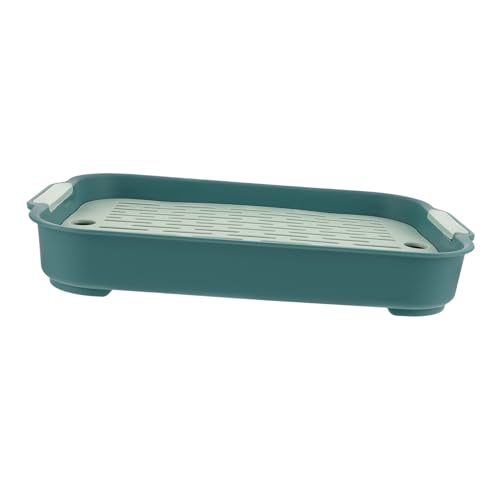 GALPADA Kaninchen Toilette aus Rutschfestes Langlebiges Kleintier wc Kompakt und Auslaufsicher für Meerschweinchen und Kleine Haustiere Praktische Trainingsbox in Hellgrün von GALPADA